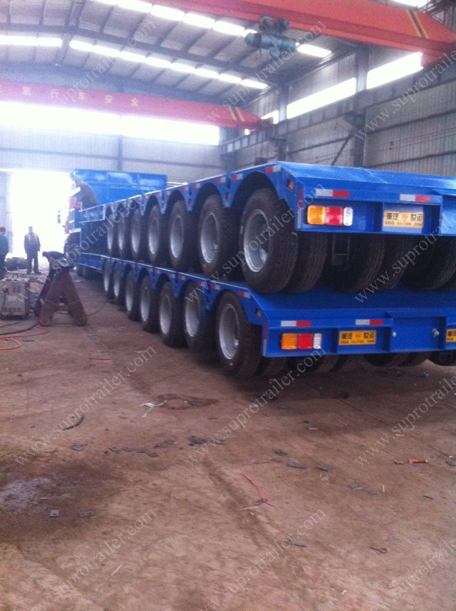 7 axle lines low bed trailer 