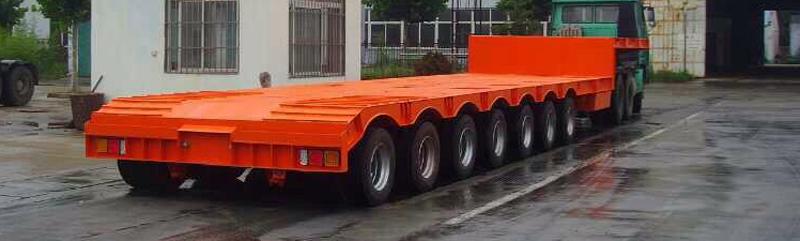 hydraulic steering flatbed trailer
