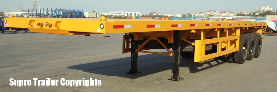 flatbed container trailer