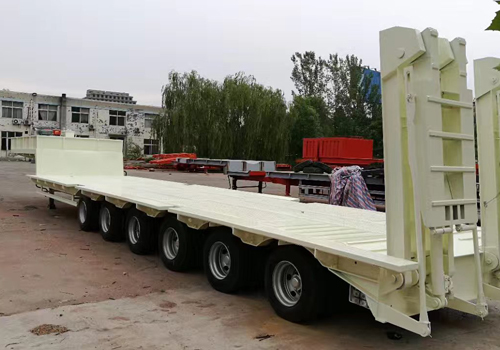 Manual Steering Mode of 6 Axles Low Bed Trailer