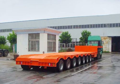 Following Truck Automatic Steering - 7 Axles Low Bed Trailer