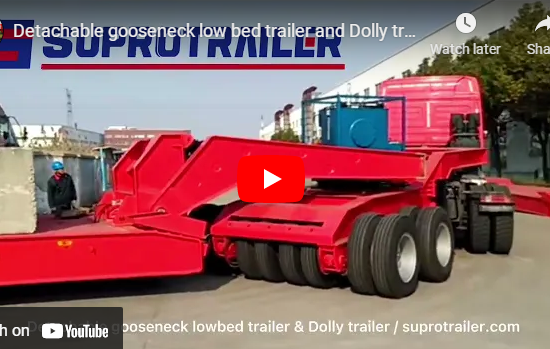 Detachable Gooseneck & Dolly Low Bed Trailer