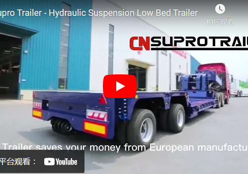 Hydraulic Suspension Low Bed Trailer