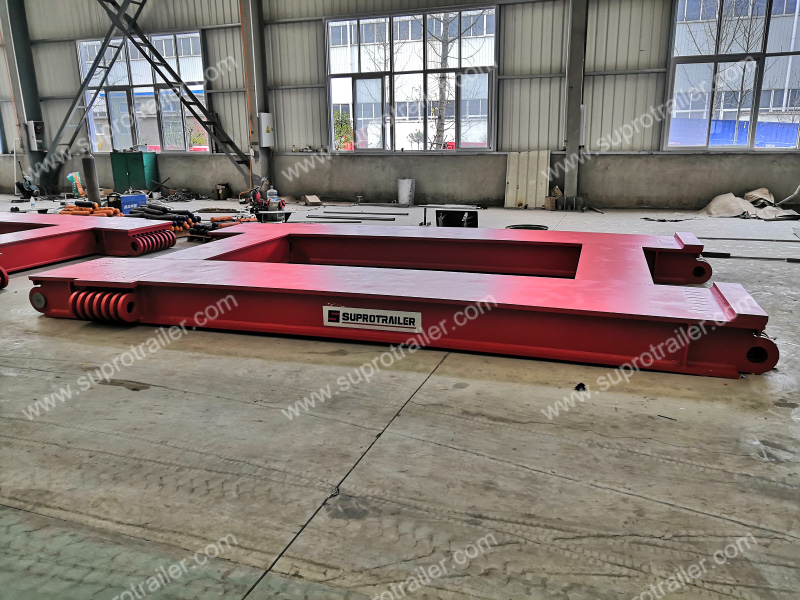middle platform of girder bridge trailer