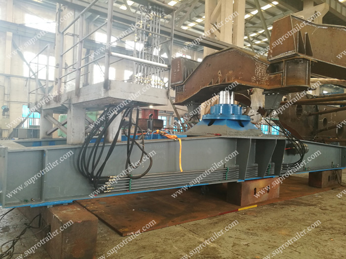 front operation platform of girder bridge