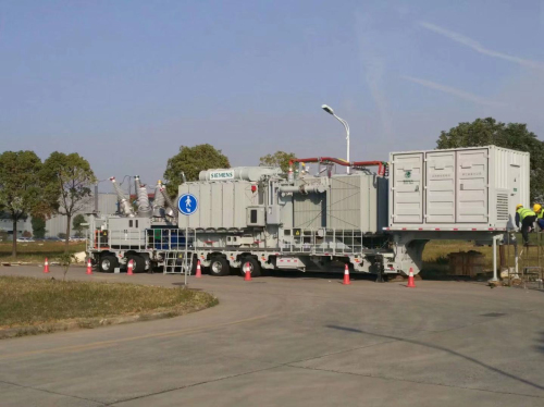 Transportador de Subestación Móvil Transformadora
