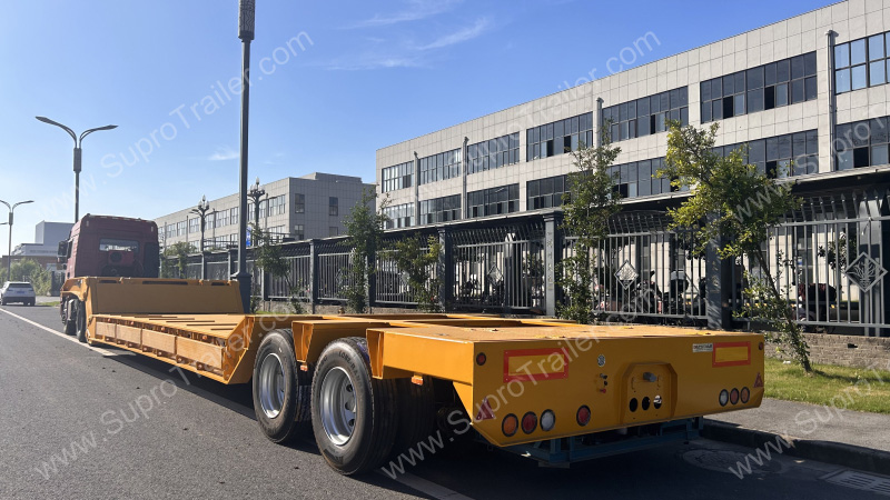 Folding Gooseneck Low Bed Trailer