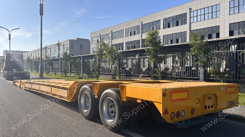 Folding Gooseneck Low Bed Trailer