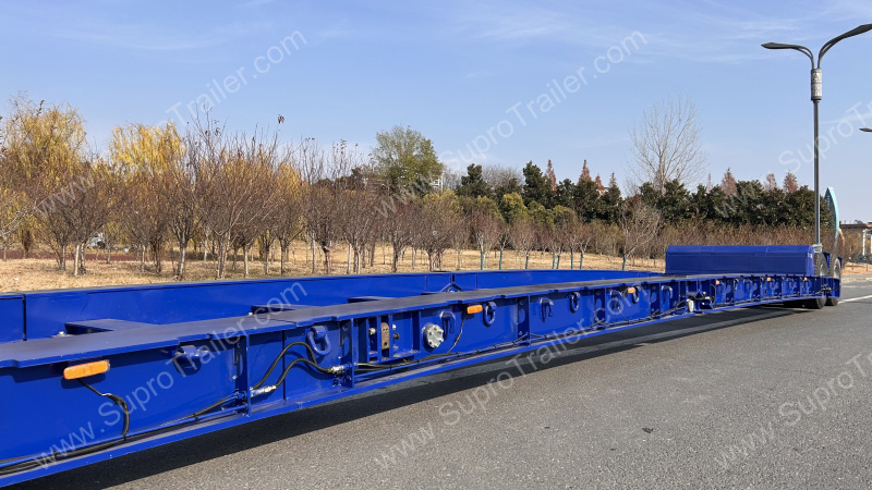 Frame-Type & Hydraulic Lifting Gooseneck Low Bed Trailer