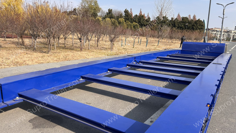 Frame-Type & Hydraulic Lifting Gooseneck Low Bed Trailer