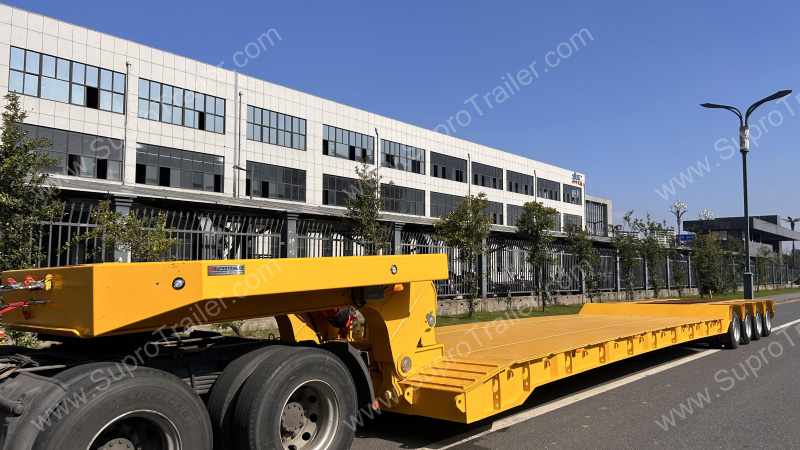 detachable gooseneck lowbed trailer