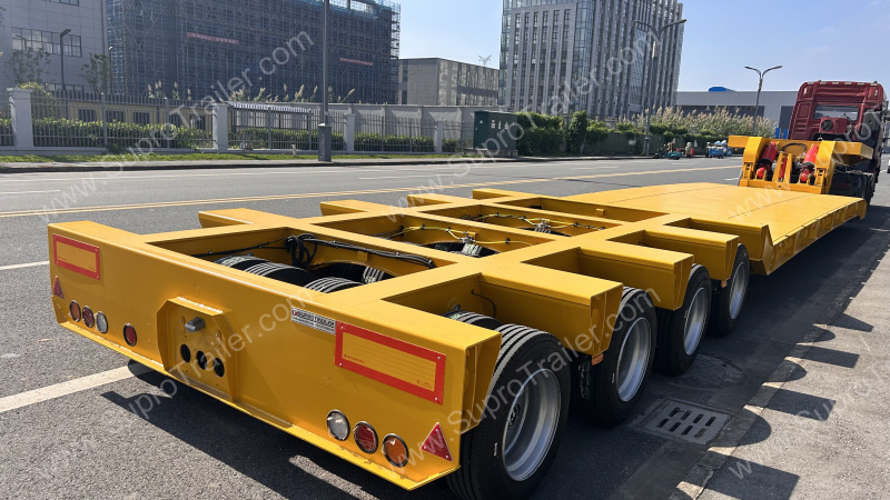 detachable gooseneck lowbed trailer