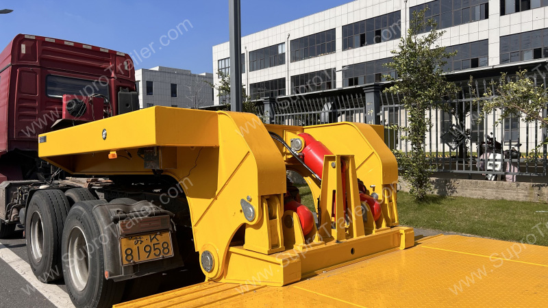 detachable gooseneck lowbed trailer