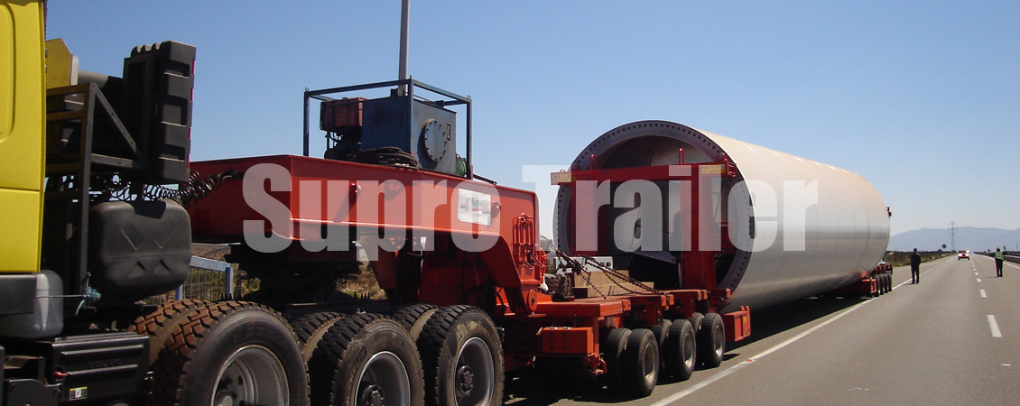 Transporteur de tours d’éoliennes