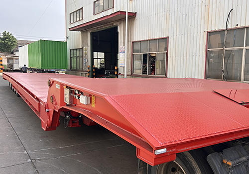 Remorque à col de cygne repliable pour Caterpillar D11