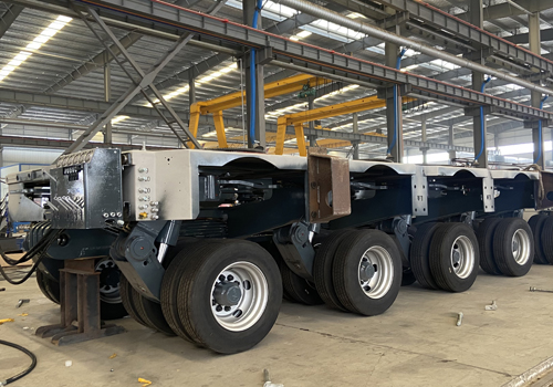 Présentation d’une remorque modulaire hydraulique non terminée