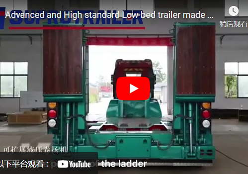 Remorque à plateau bas avec suspension pneumatique