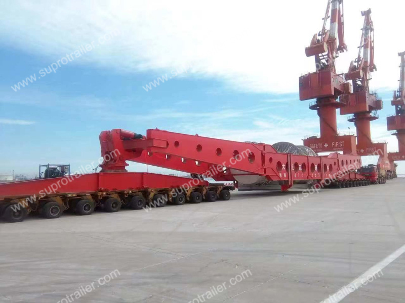 girder bridge trailer with hydraulic modular trailer