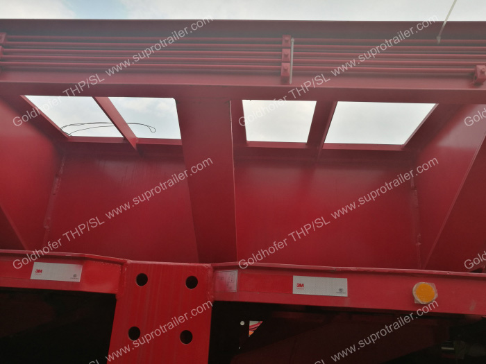 Spacer for hydraulic modular trailer