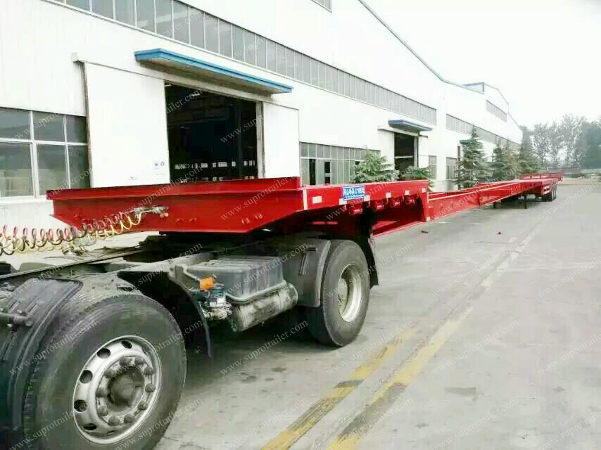 Drop deck extendable trailers 