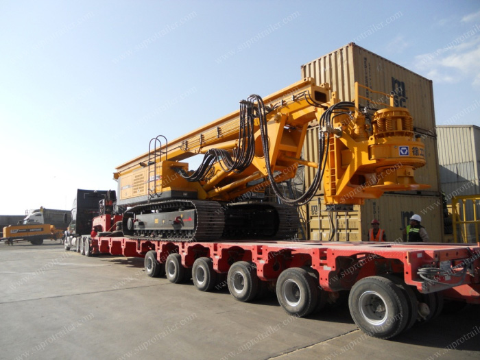 Nicolas hydraulic modular trailer with spacer