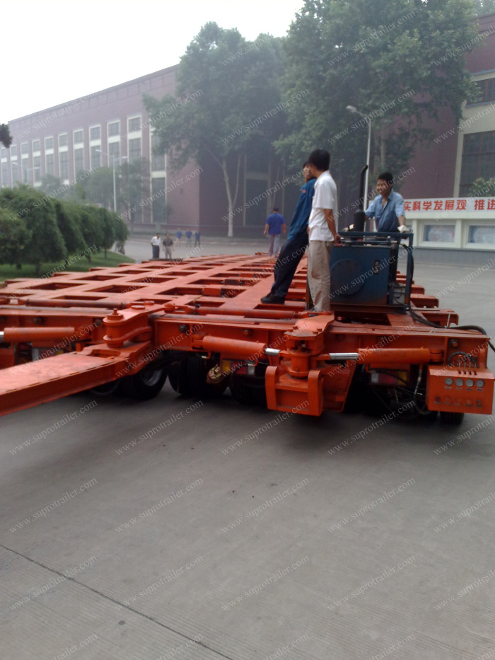 4 files hydraulic modular trailer