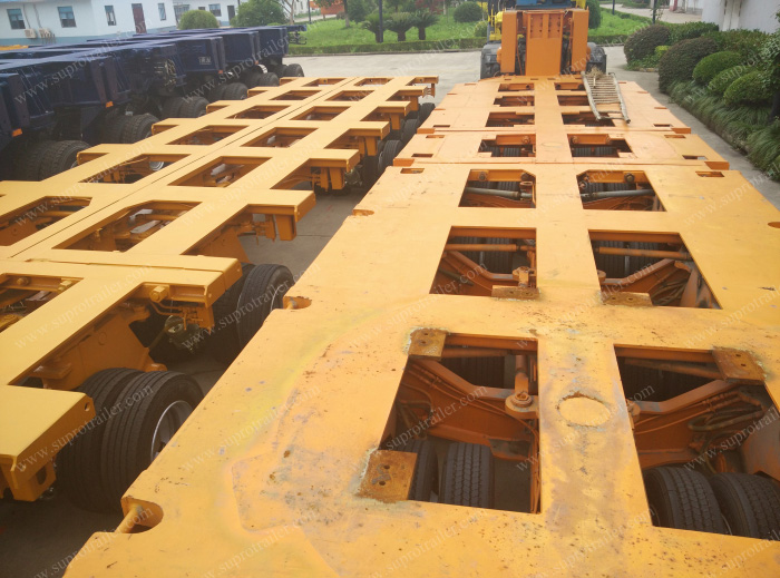 Supro Trailer Half and half modular trailer, used Split modular