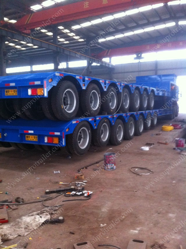 7 axles low bed trailer