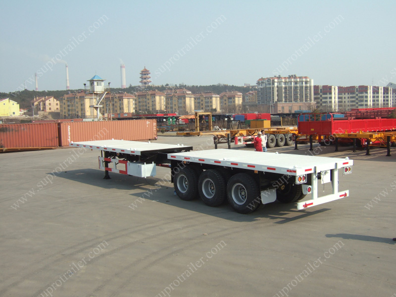 extendable container trailer