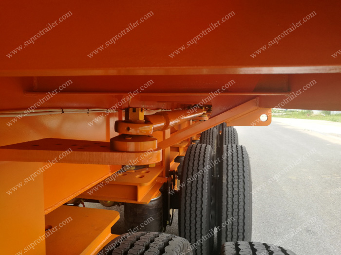 Air suspension extendable trailer 