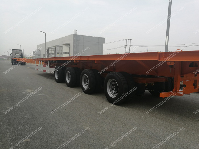Extendable trailer for windmill blade