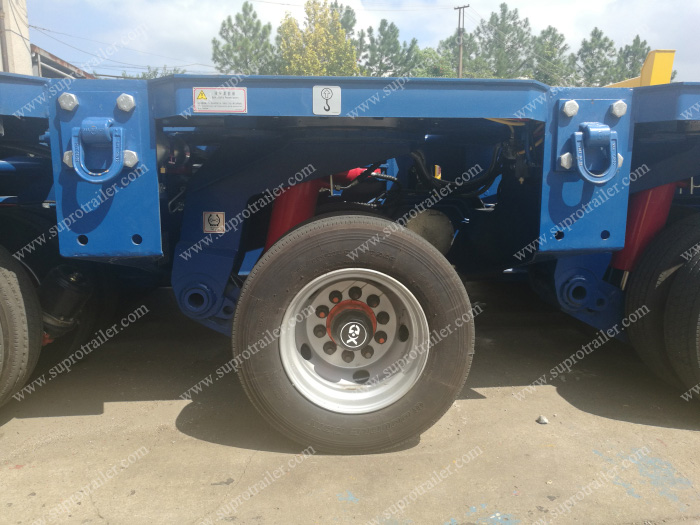 Goldhofer multi axles trailer suspension