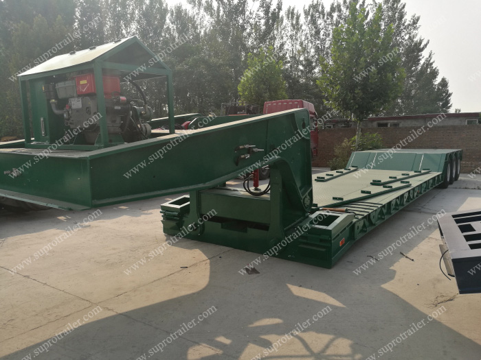 hydraulic detachable gooseneck low bed trailer