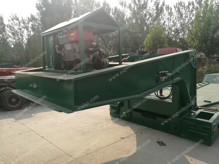 hydraulic detachable gooseneck low bed trailer