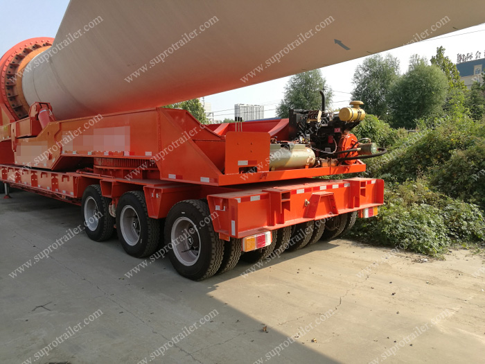 Windmill turbine blade trailer