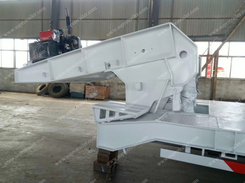 hydraulic gooseneck lowboy trailer china