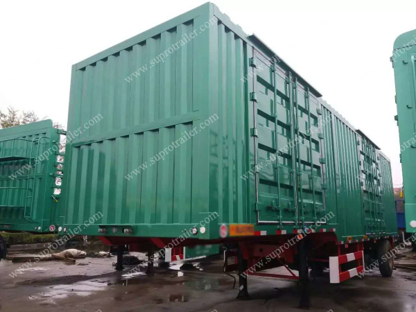 Box semi trailer