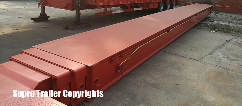 Extendable hydraulic modular trailer