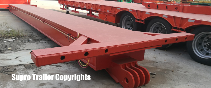 Extendable hydraulic modular trailer