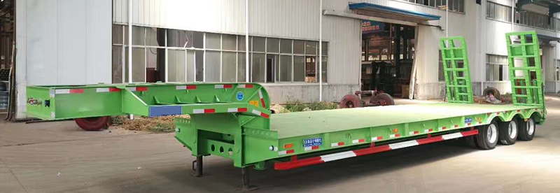 3 axles flatbed trailer