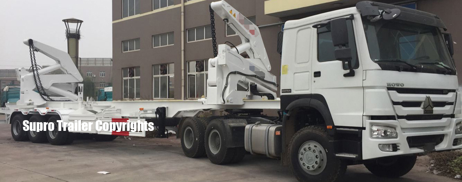 side loader container trailer