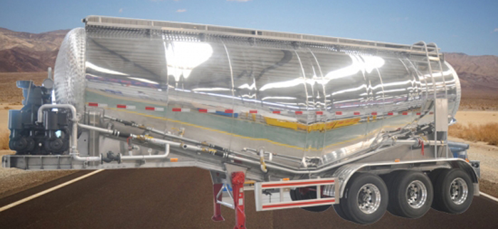 Aluminum Bulk Tanker Semi-Trailer