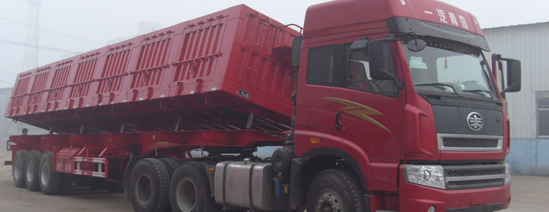 side tipper semi trailer