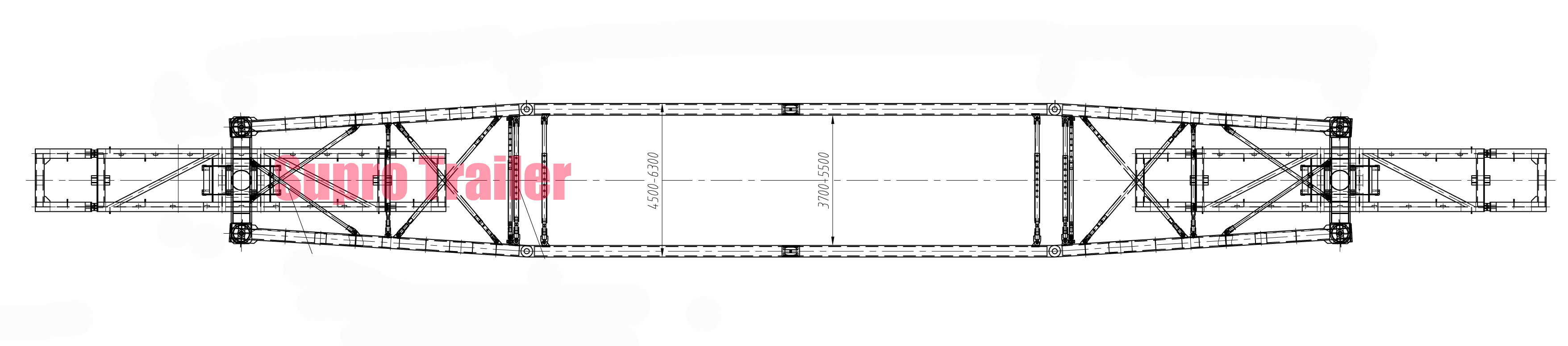 Girder bridge trailer