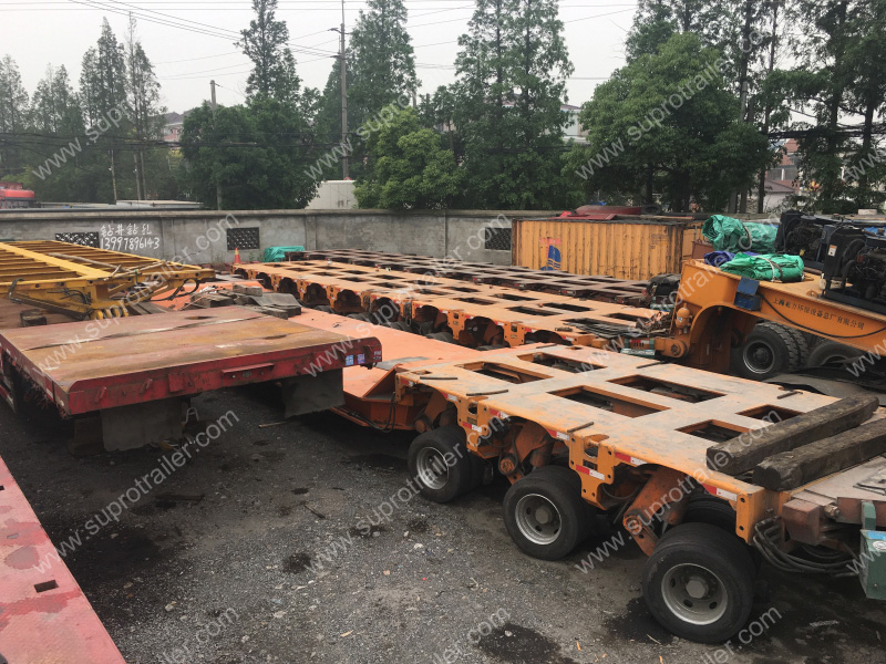 second hand hydraulic modular trailer for sale