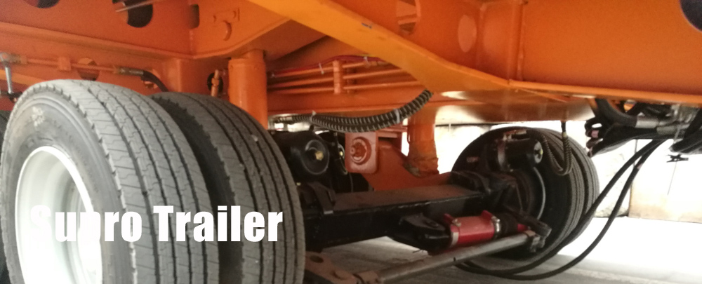 hydraulic suspension multi axles low bed trailer