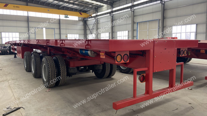 Air suspension extendable trailer