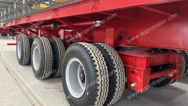 Steering system extendable trailer