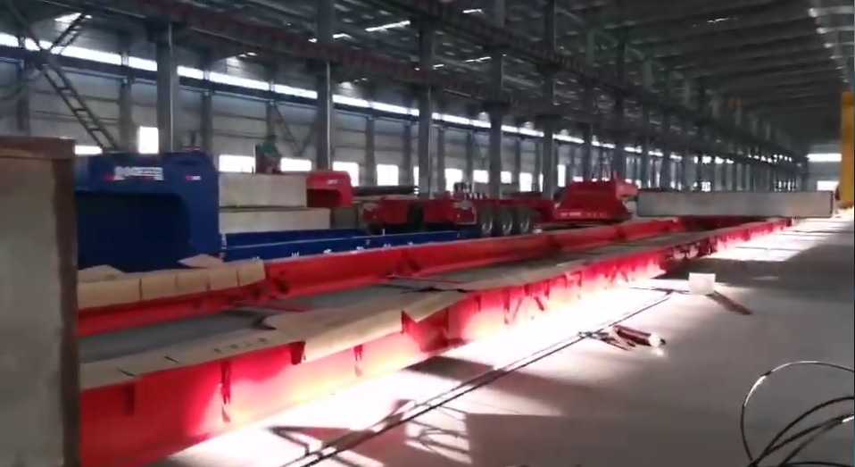 32m Long Beam with Hydraulic Modular Trailer