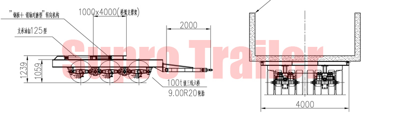 flatbed semi trailer turntable